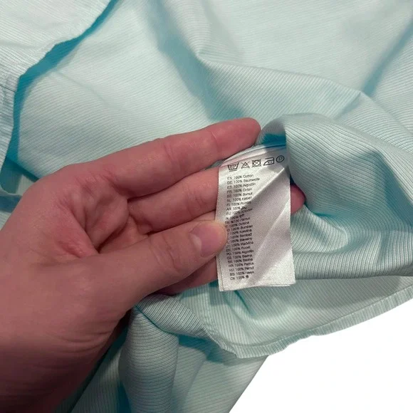 Eton Classic Dress‎ Shirt Mens 18.5 47 Light Blue Striped Long Sleeve - Picture 6 of 7